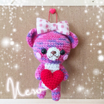 ぷっくりリボンのハートクマちゃん
