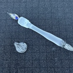 【1点限定 蝋燭 顔つき ガラスペン】変色 炎 