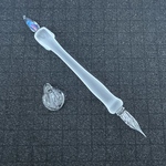  【1点限定 蝋燭 ガラスペン】青赤 炎