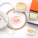 ハロウィンパーティ　消しゴムはんこ