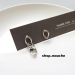 【S925ピアス】1ペア　ライン加工　シルバーピアス　S925ポスト　silver925