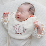 刺繍スタイ  選べる絵柄　８種類  ダブルガーゼ　6重ガーゼ　男の子　女の子　赤ちゃん　 スタイ　福袋　名入れ　出産祝い　プレゼント　動物