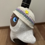 ラボット帽子　チューリップ🌷紫