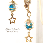 夏の夜空とstarrrrrrr☆イヤリング（ピアス）