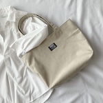 仕切りのあるトートバッグ　帆布バッグ　トートバッグ　ショルダーバッグ　＊帆布＊無地＊キャメル＊ビンテージカラー＊