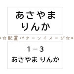 ♦︎【5×10cm3枚分】縫い付けタイプ・ゼッケン・ホワイト