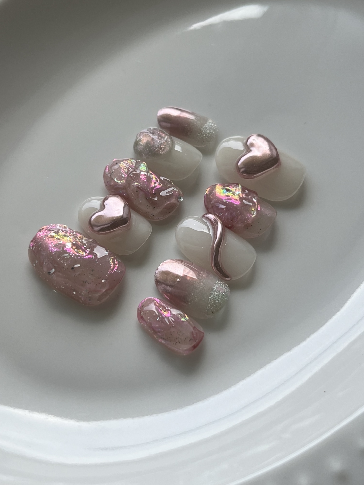 みるくさま確認用♡ピンクのハートシェルフ バー付き·͜· ♡ サージカル]くまちゃん&ハートピアッシング(2Type) 16G 韓国