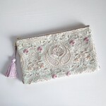 〚母の日〛インド刺繍＊フラットポーチ　　プレゼント　
