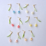 選べる春色チューリップピアス/イヤリング