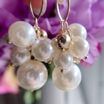 2pcs)3287)パールタッセル)White &gold#2s