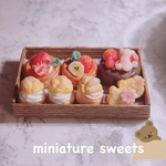 🎀再販🎀　🧸クマさんのケーキ🍰 ミニチュアスイーツ ミニチュアパン　スイーツBOX🧺✨