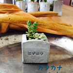 文字入れできるミニセメントPOT