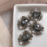 【個数限定価格】ベージュマーブルフープピアス2個♡