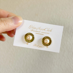 H123.希少❤︎激レア ボタンピアス イヤリング 再販なしJapanvintage 一粒 小ぶり 大人可愛い 華やか パール ペイトンプレイス PEITONPLEACE ビンテージ ヴィンテージ