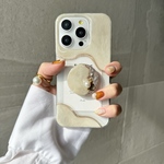 〈スマホグリップ付き〉ニュアンスiPhoneケース【選べるカード】