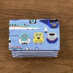 新幹線柄の移動ポケット(ブルー×ストライプ)