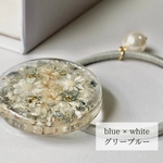 母の日 ギフト ブルー 花束 枯れない プレゼント レジンヘアゴム ドライフラワー プリザーブドフラワー ブーケ ご褒美【spring bouquet】blue