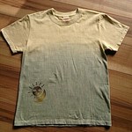 ベンガラ染めＴシャツ～太陽と月とお星様～