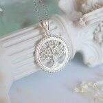 オリーブの木コインネックレス（ Silver)【受注生産】