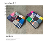 handmade! パッチのカラフルポーチ