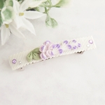藤の花のバレッタmini ＊つまみ細工＊