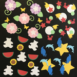 夏★クラフトパンチ★アルバム素材・飾り