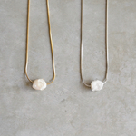 「bubble」 necklace  gold／silva
