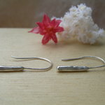 silver 雫　フックピアス
