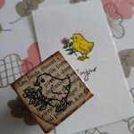 ひよことお花はんこ🐤