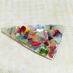 三角モザイク押し花バレッタ 花びら