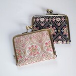 【sale】インド刺繍＊がま口財布(White)　　コンパクト財布　