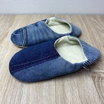 【リメイク】denim&hickoryバブーシュ2