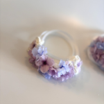 小型犬♡猫用ヘッドドレス(紫陽花)ラベンダー