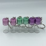 8個　ハーバリウム  キーホルダー　チャーム　小瓶　