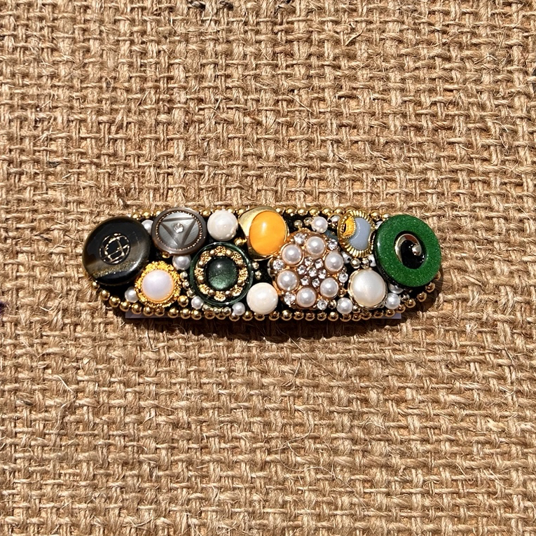 アンティーク ・ヴィンテージ素材を含む - バレッタ・ヘアクリップの