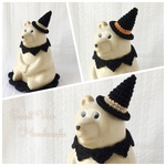 シンプル＊ナチュラルなハロウィンセット＊しろくま貯金箱＊着せ替え
