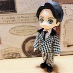 オビツ11 スーツ・黒チェック
