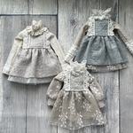 【再販】2326 ブライスさんのクラシカルなワンピース　Dtype Blythe ブライス アウトフィット 洋服　ドールハウス  ミニチュア