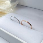 『繊細華奢ペアリング』重ねづけにも＊* シンプル リング ステンレス 結婚指輪 マリッジリング ペアリング 記念日