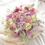 ＊母の日＊ドライフラワーブーケ₊⁎⁺バラ香るカーネーション入りのhappy bouquet＊