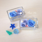 〔sale〕ブルーのアレンジメント（プリザーブドフラワー）