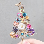 A-箱 ブローチ：春のクリスマスツリー