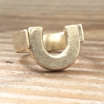 真鍮リング「horseshoe」