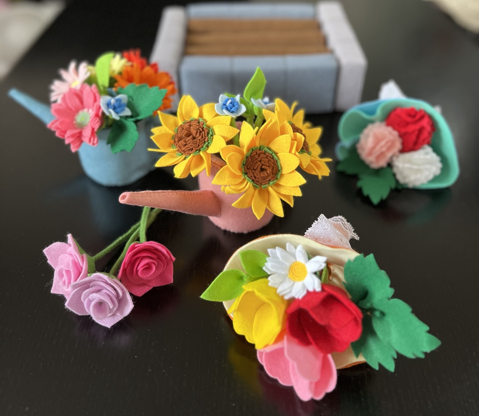 akko420606様ご予約品♬お花摘みセット🌼フェルトままごと☆香