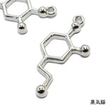 化学式Gチャーム シルバー 4個【理系 分子構造パーツ】