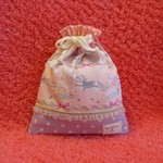 コップ袋サイズ☆かわいいメルヘン巾着(小)☆ピンク