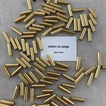 （30個）シンプルゴールドチューブビーズ