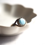Larimar ×brass-work（指輪）