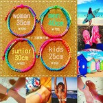 再販【kids用】アンクレット★ミサンガ★レインボー