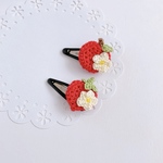 小さな果物ヘアピン　1個　黒ピン3cm